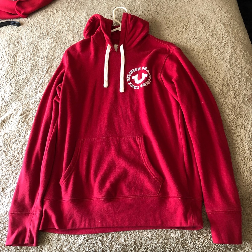 Red True Religion Hoodie (Medium)